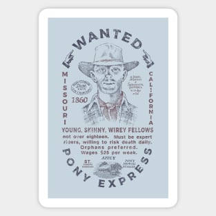 Pony Express Vintage Sticker